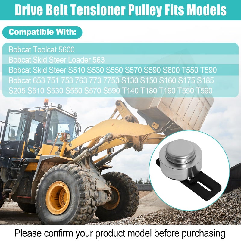 Ketofa ð™ð™¥ð™œð™§ð™–ð™™ð™šð™™ 6711698 Drive Belt Tensioner Pulley Assembly for Bobcat Skid Steer Loader 653 863 751 753 763 773 S150 S160 S175 T140 T180 T190, Replaces for 6735884 6668114 6704391 - Image 5